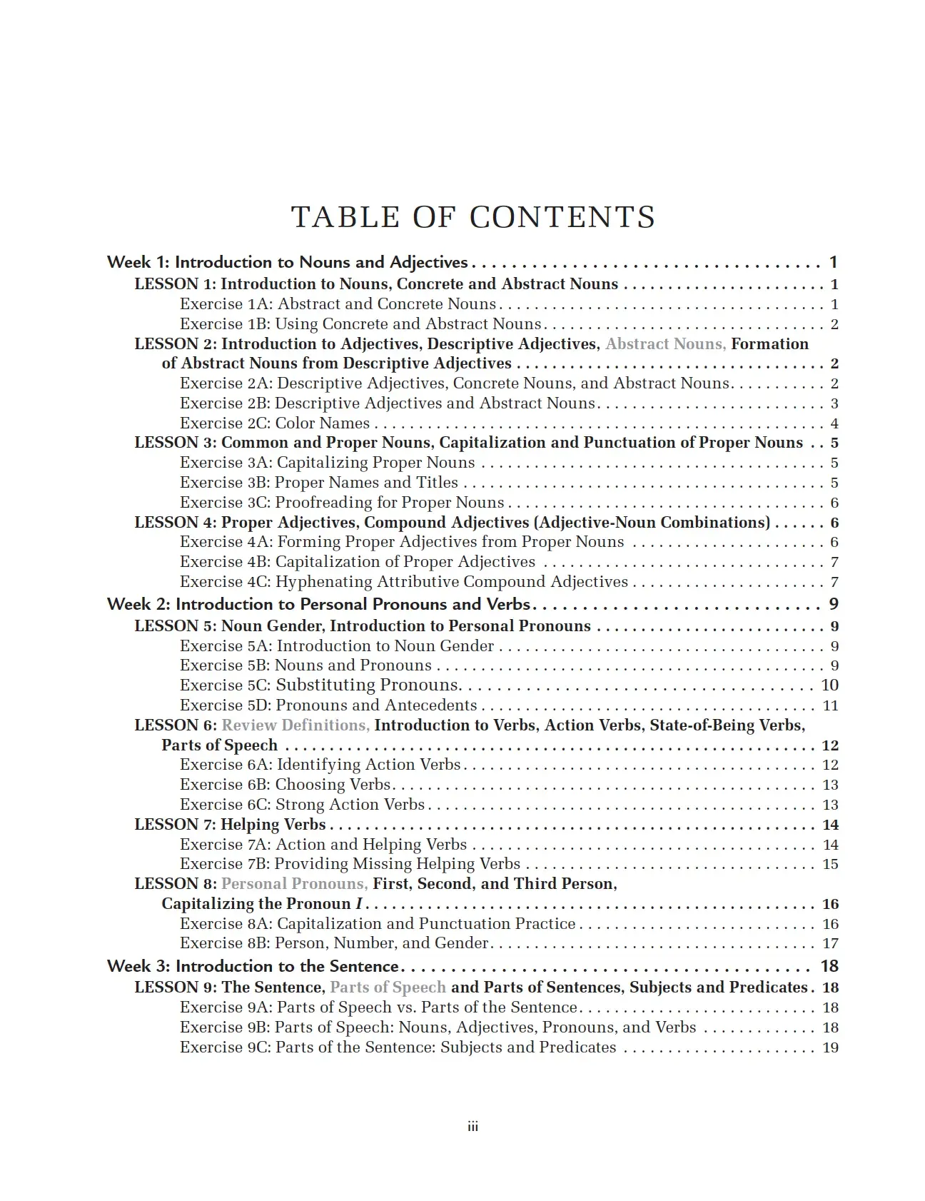 Grammar for the Well-Trained Mind, Key to the Blue Workbook - Image 2